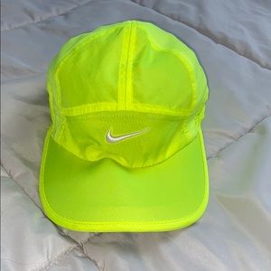 Neon green Nike hat